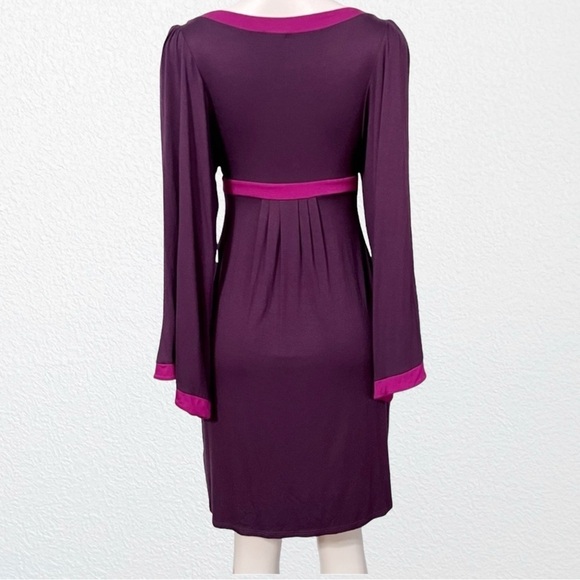 New Ella Moss Jersey Knit Dress SZ XS Purple + Fuchsia - Picture 6 of 12